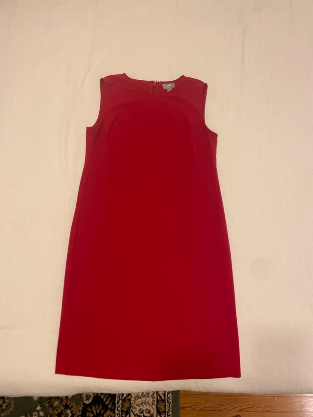 J. Jill Red Sleeveless Sheath Dress